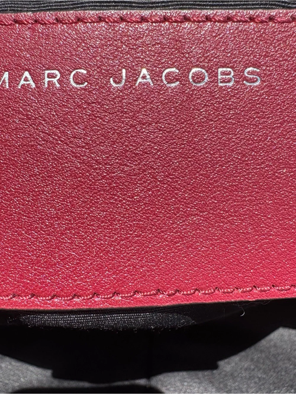 Marc Jacobs “The Sling” Burgundy Leather Hobo Bag